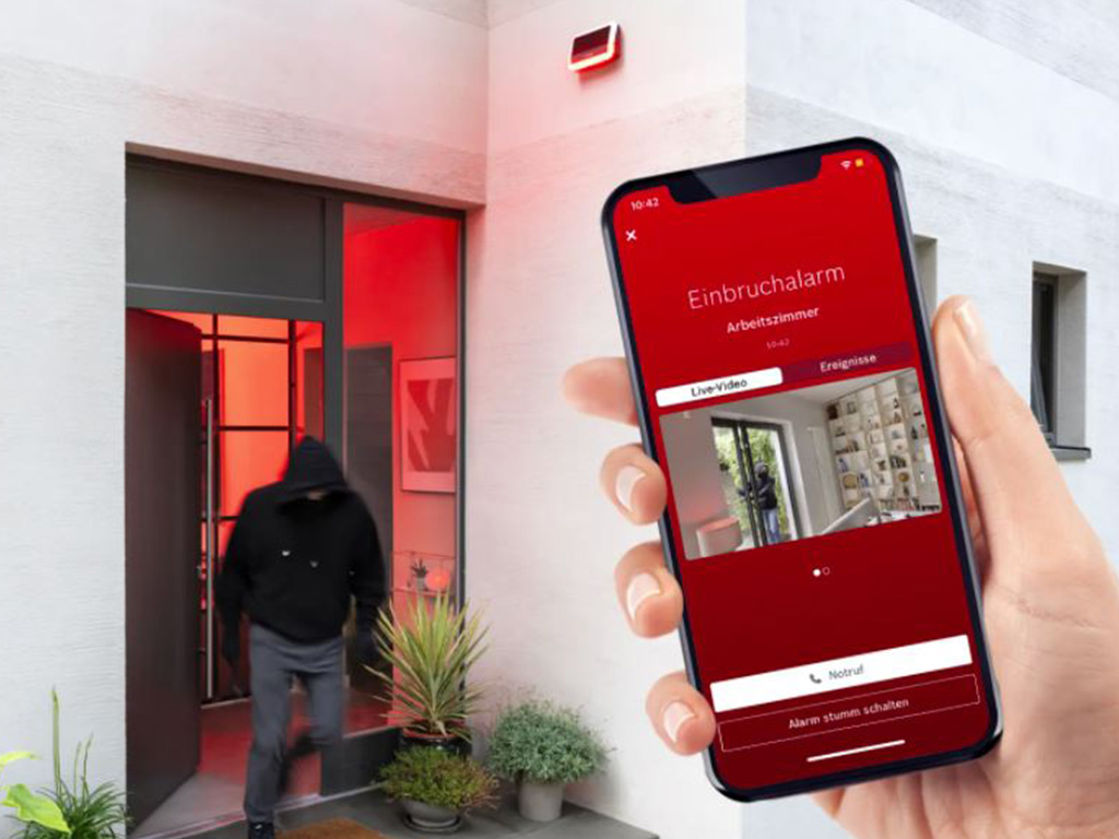Intelligente Außensirene für das Smart Home System von Bosch