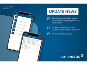 Update für die Homematic IP App mit neuen Funktionen
