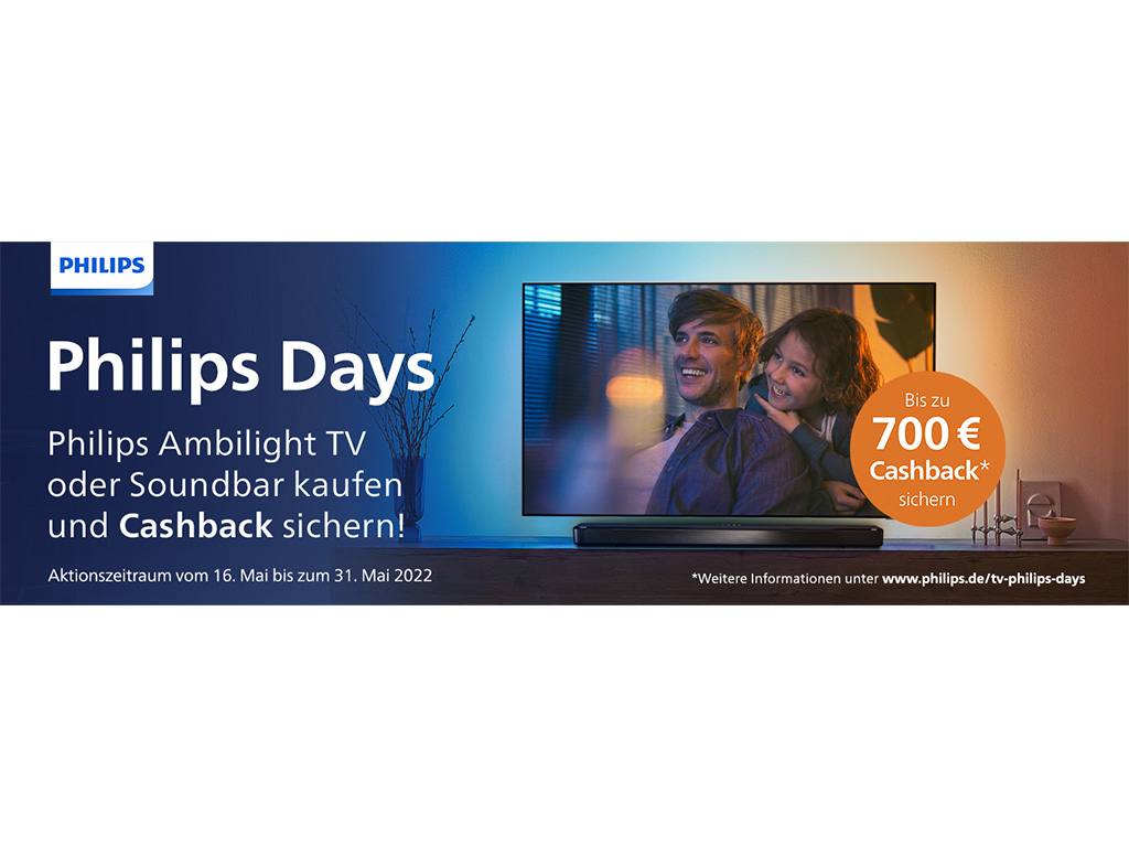 TP Vision startet die „Philips Days“ mit bis zu 700 Euro Ersparnis auf TVs und Soundbars