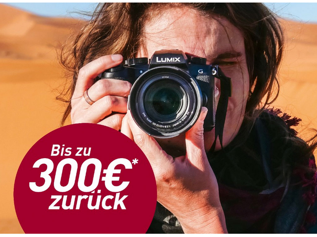 Panasonic Lumix Cashback mit bis zu 300 Euro