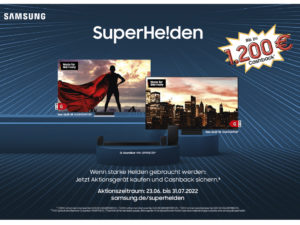 Bis zu 1.200 Euro Cashback bei Samsung SuperHe!den-Aktion