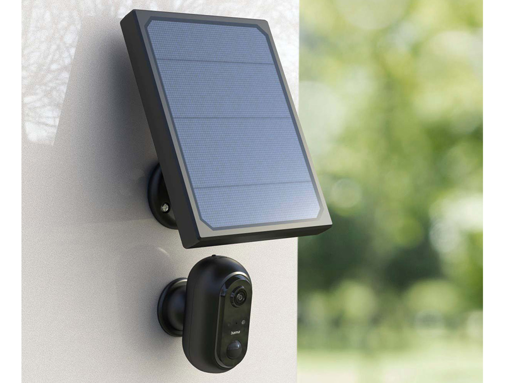 Hama bringt Akku-WLAN-Kamera mit Solar Panel