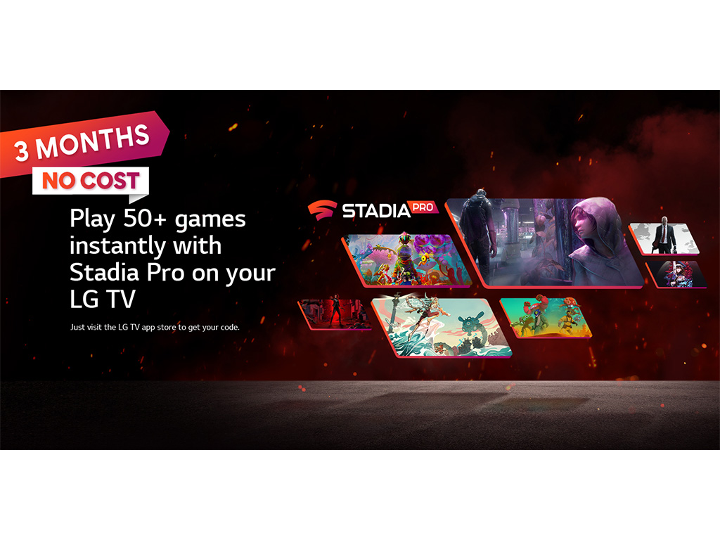 Kostenloses Stadia Pro-Abonnement für LG Smart TVs