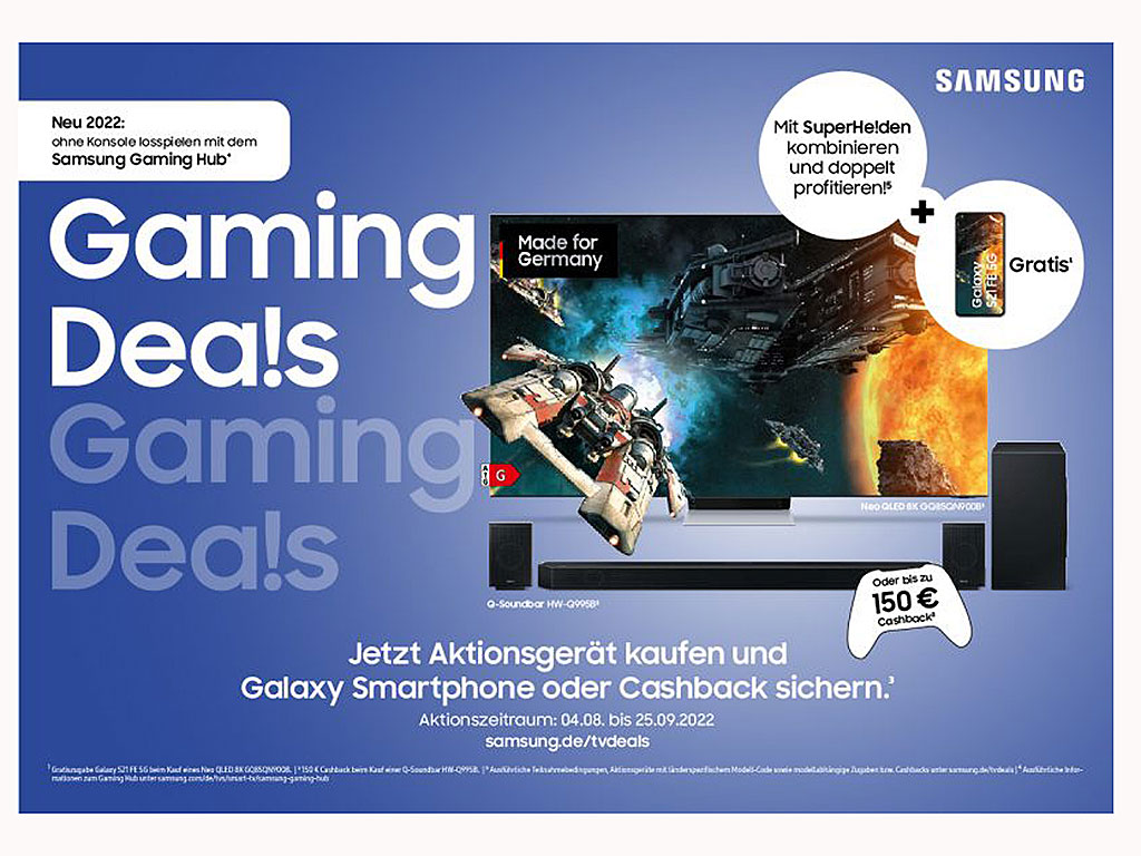 Samsung Superdeals mit Casback