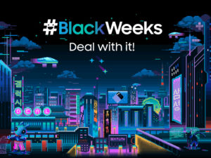 Samsung #BlackWeeks: Willkommen in der Zukunft. Willkommen in Cyberpunk-City
