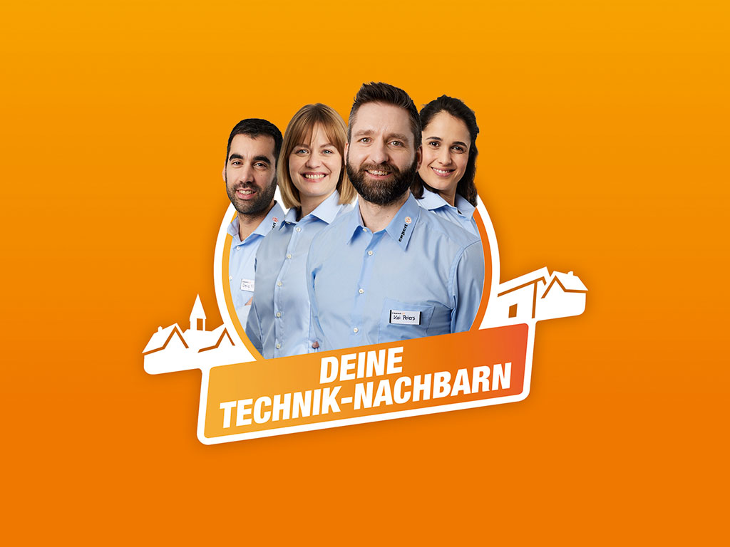 Neue expert Marken-Kommunikation "Deine Technik-Nachbarn"