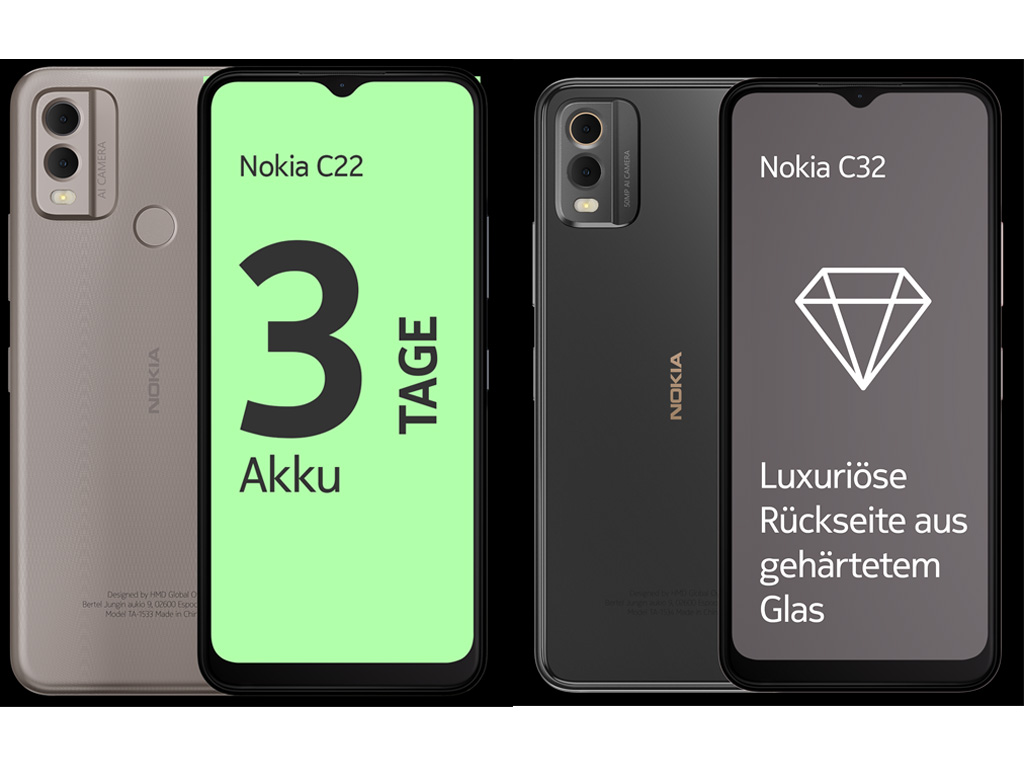 HMD Global präsentiert das Nokia C22 und C32