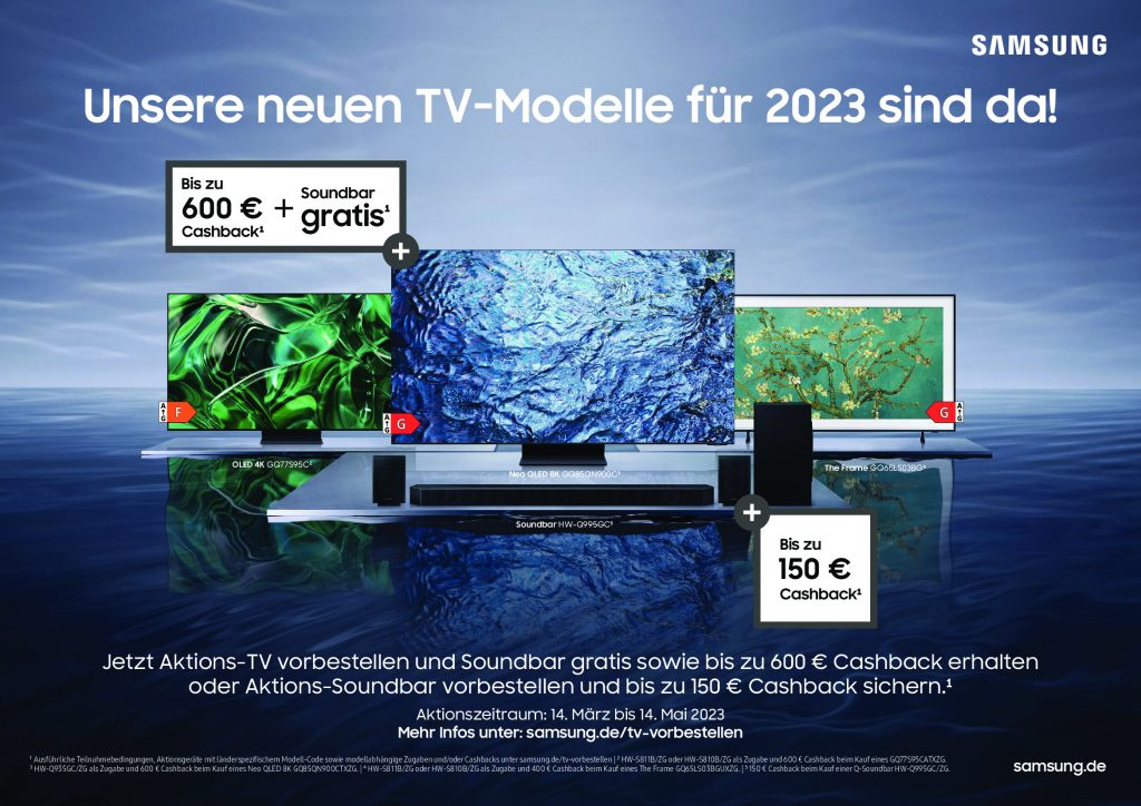 Pre-Order Aktion für Smart TVs und Soundbars wird verlängert