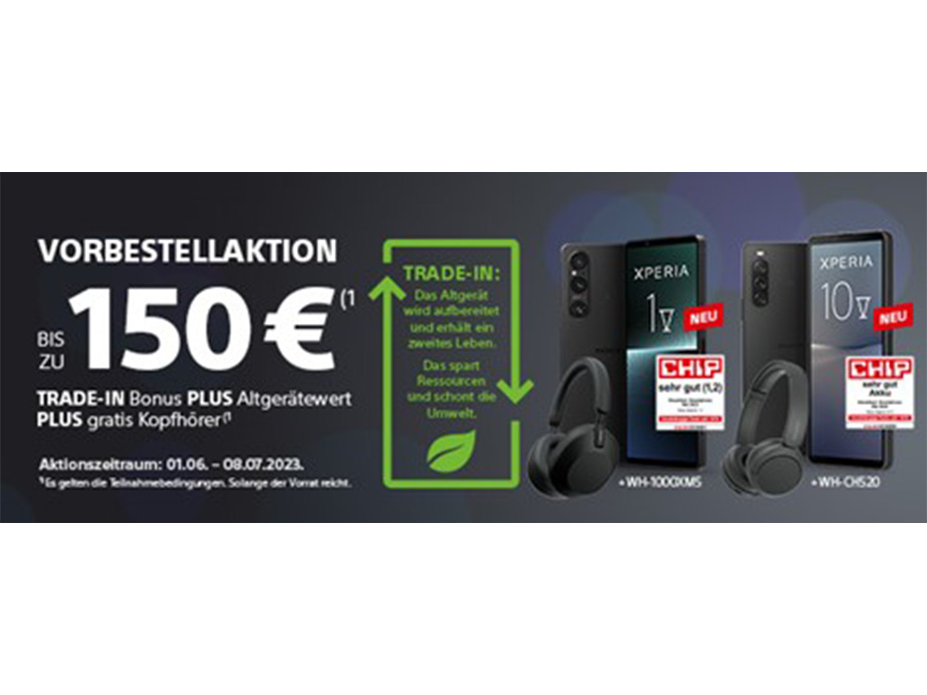 Freude im Doppelpack mit Trade-In Aktion bei Sony