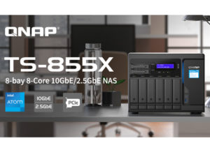Leistungsstarkes 8-Core 10GbE TS-855X NAS von QNAP