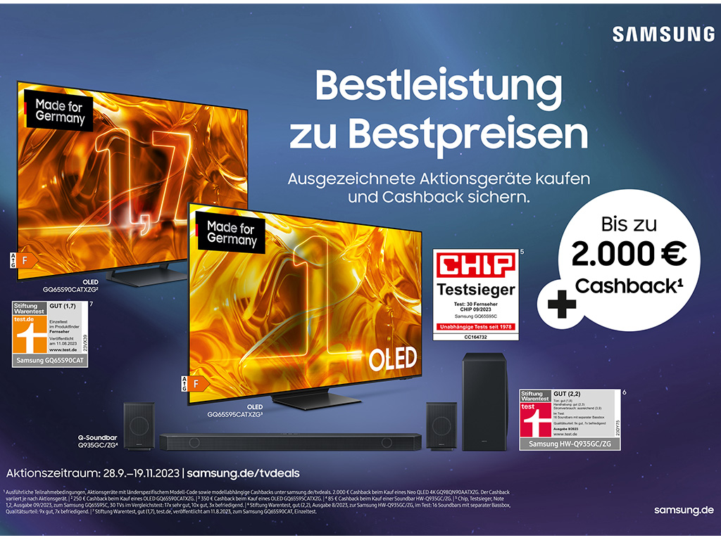 Samsung startet herbstliche Cashback-Aktion