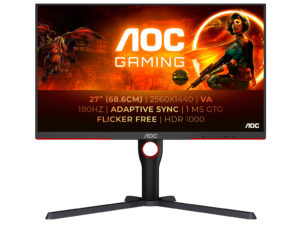 AOC präsentiert den neuen GAMING Q27G3XMN/BK