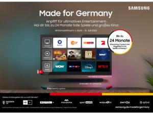 Samsung Aktionsgeräte mit gratis Zugang zu Live-TV und Streaming-Content
