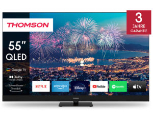 THOMSON Google TV QLED Plus mit integrierten Frontlautsprechern