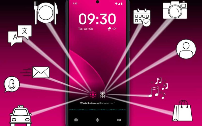 Telekom KI-Smarphone ohne sichtbare Apps.