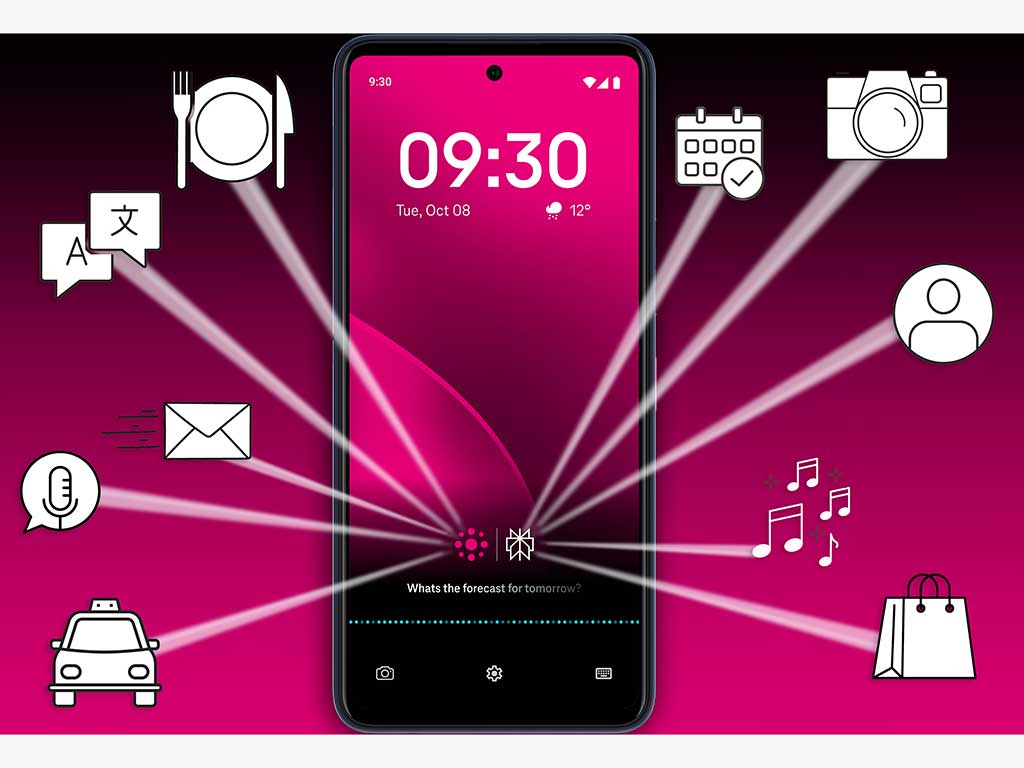 Telekom KI-Smarphone ohne sichtbare Apps.