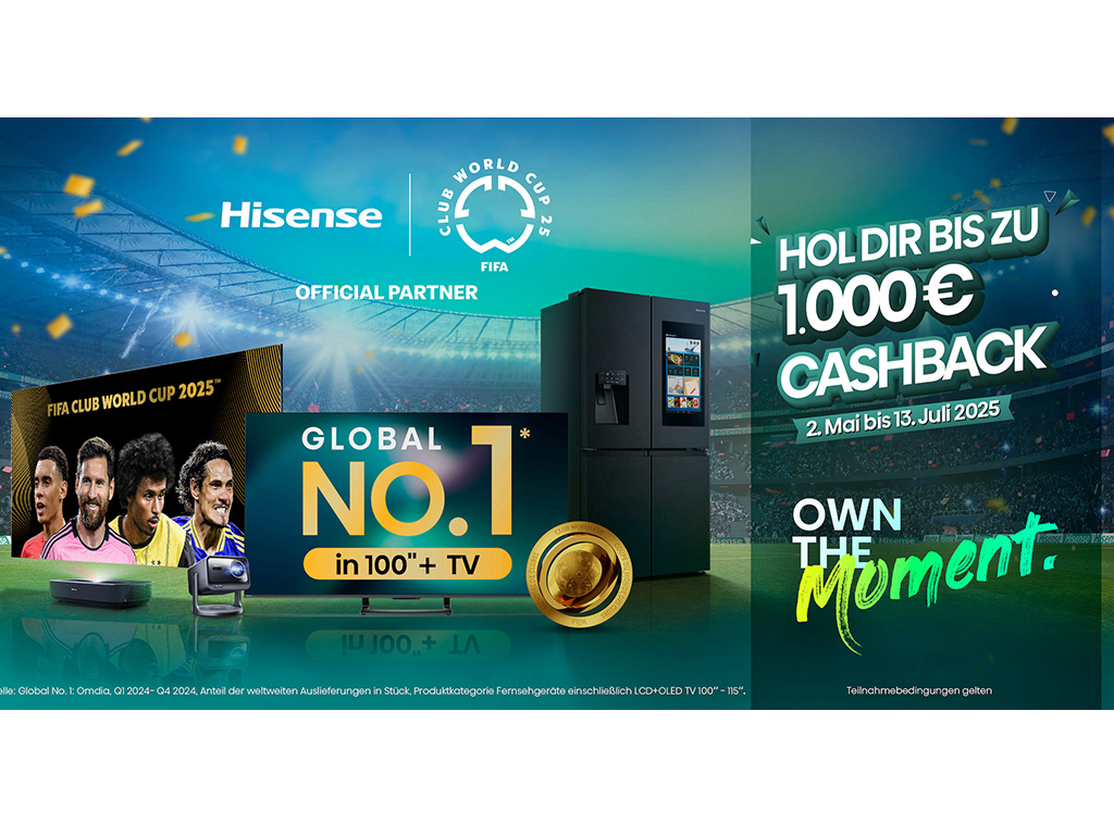 Hisense startet mit Cashback Aktion in den Fußball-Sommer