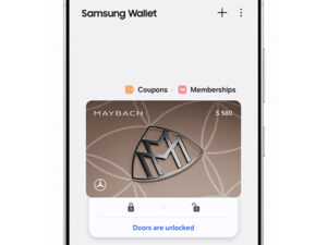 Mercedes-Benz-Autoschlüssel im Samsung Wallet