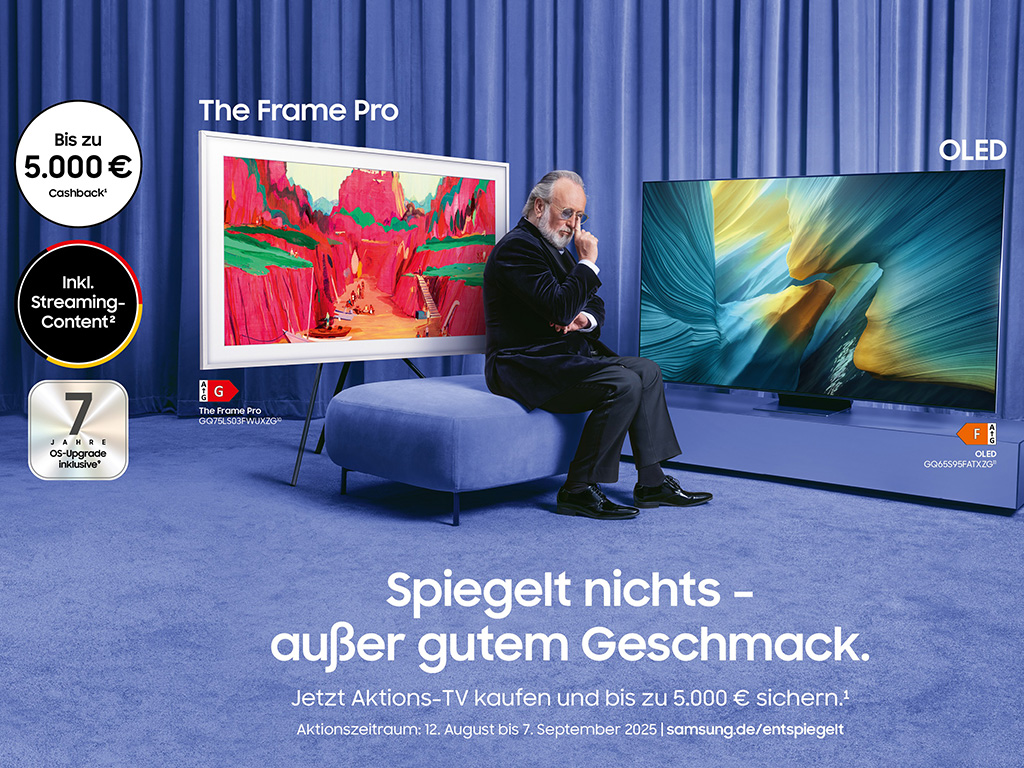 Samsung startet Cashback-Aktion für blendfreies Entertainment