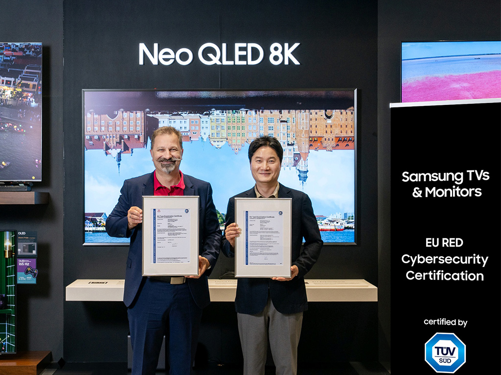 Samsung TVs und Displays erfüllen EU-Anforderungen an Cybersicherheit