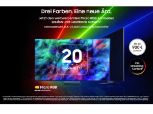 Samsung bietet Cashback für hochauflösendes Entertainment und satten Sound