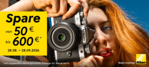 Nikon Rabatt-Aktion September 2026