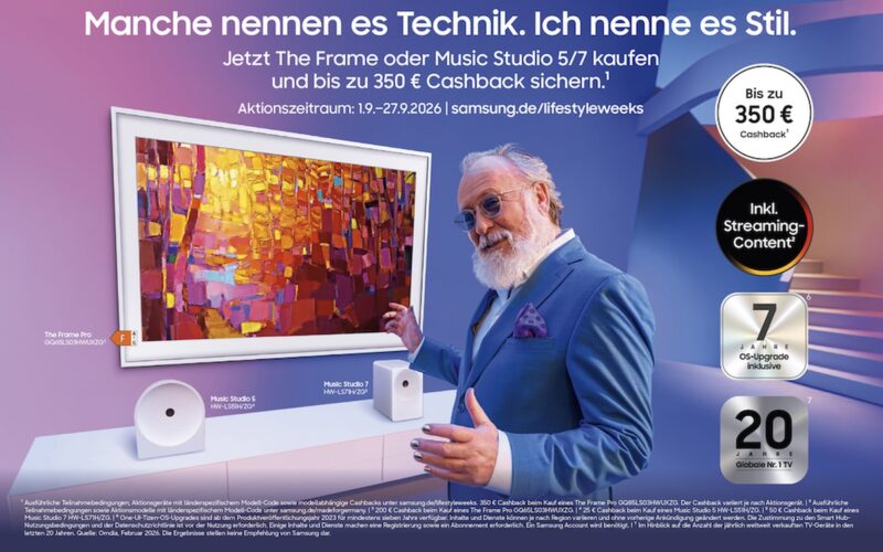 Samsung Lifestyle-Weeks mit Cashback