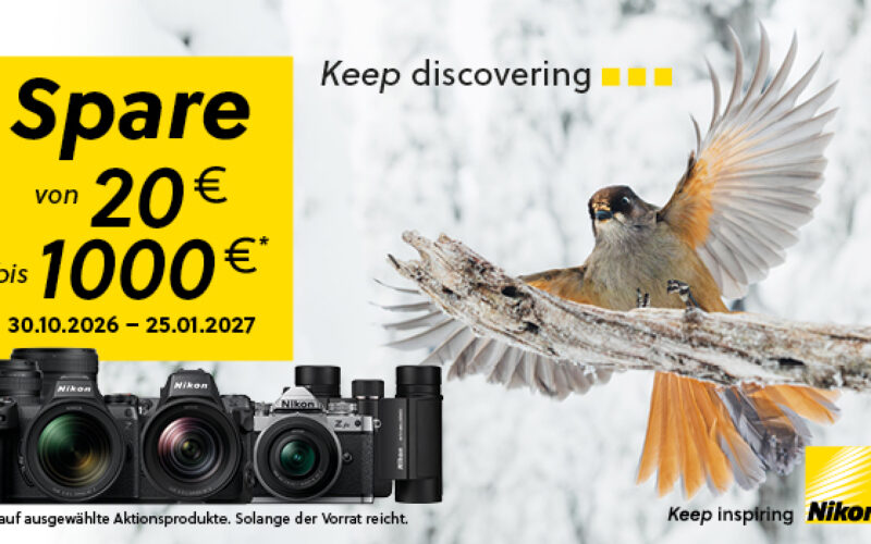 Nikon Weihnachts-Rabatt. Bis zu 1.000 Euro sparen